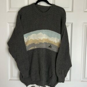 Vintage men’s gray sweater. No tag but size XL